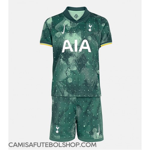 Camisa de time de futebol Tottenham Hotspur Replicas 3º Equipamento Infantil 2024-25 Manga Curta (+ Calças curtas)